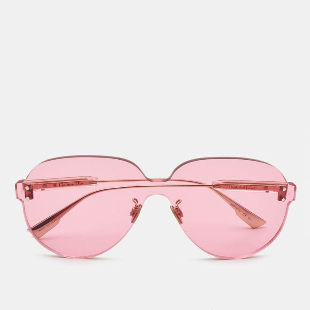 Dior Pink Tinted Dior Color Quake Aviator Sunglasses - Picture 1 of 4
